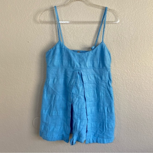 Free People Pants - NWOT Free People Blue Romper